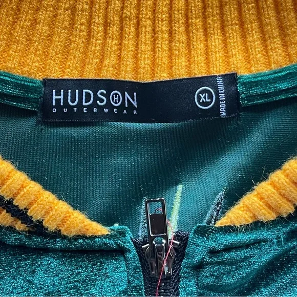 Hudson Green Navy Red Velour Tracksuit Men’s Size XL - Picture 5 of 15